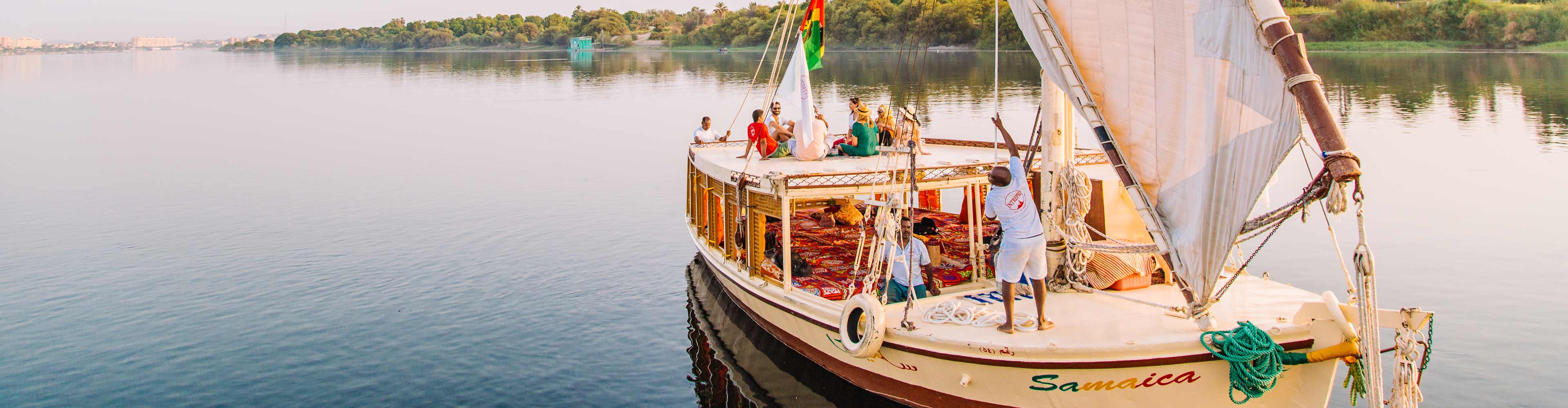 Set sail down the Nile on a traditional Egyptian Felucca