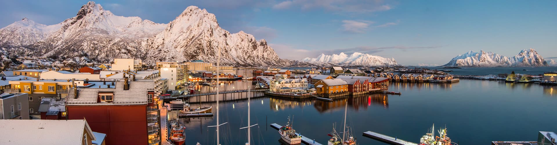 Svolvaer Town, Lofoten, Norway