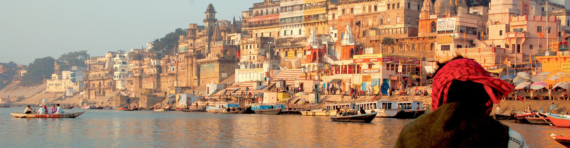 india varanasi ganges sunrise view