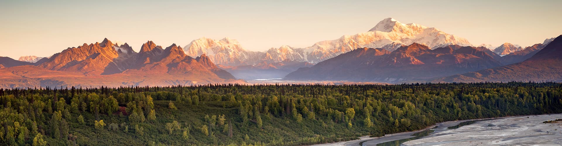 Denali Range Mt McKinley Alaska, USA