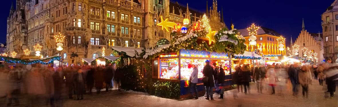 Munich Christmas Market at night