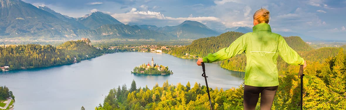 hiking around lake bled