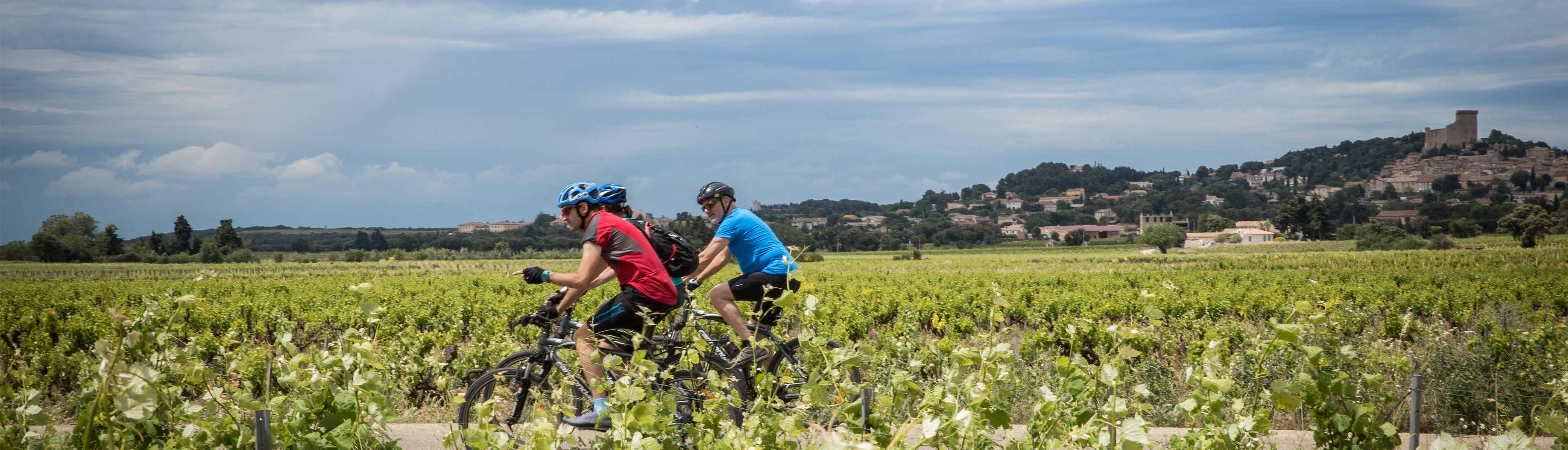 Cycling in Chateauneuf, Provence