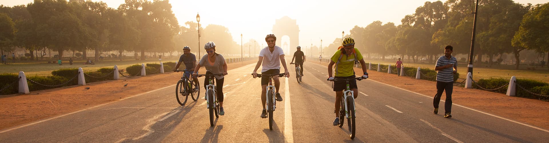 india rajasthan cycling sunrise