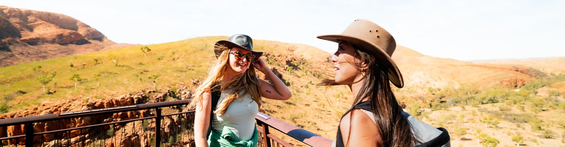 Travellers enjoying the Red Centre, Australia