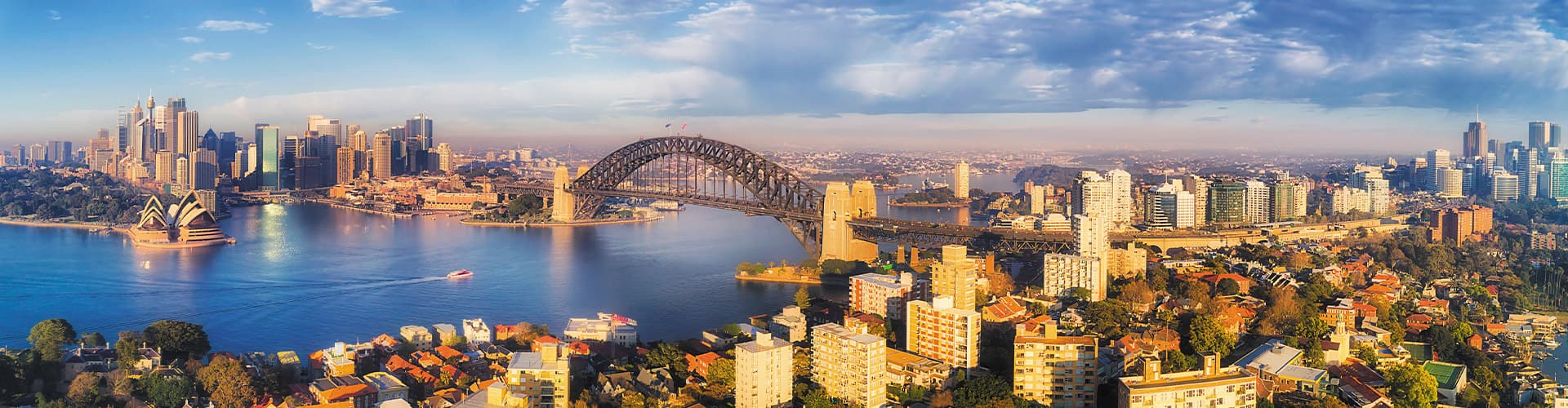 Panorama view of Sydney Harbour, Australia