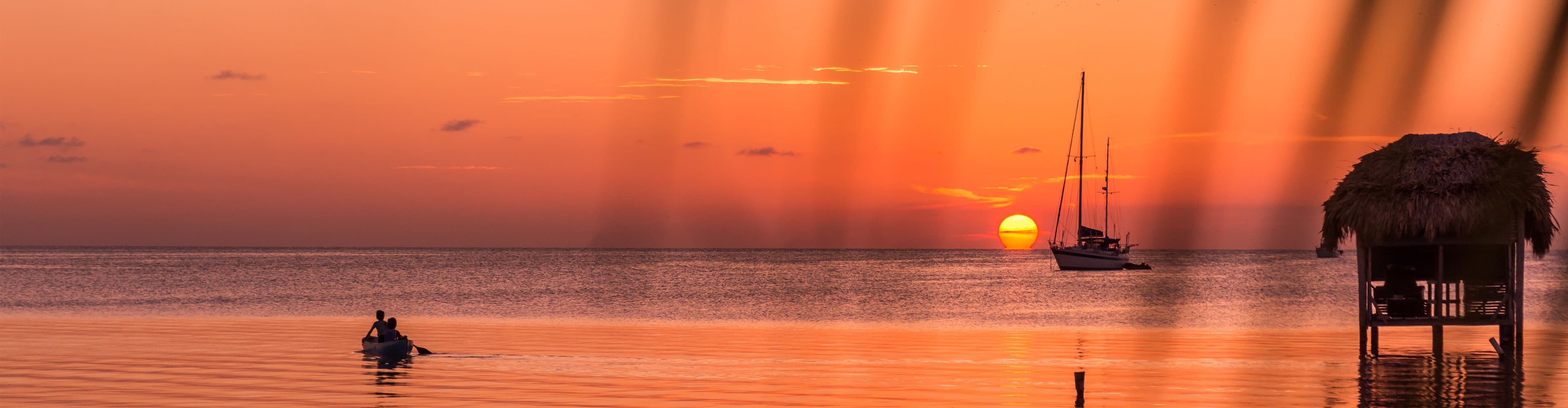 Sunset in Caye Caulker, Belize
