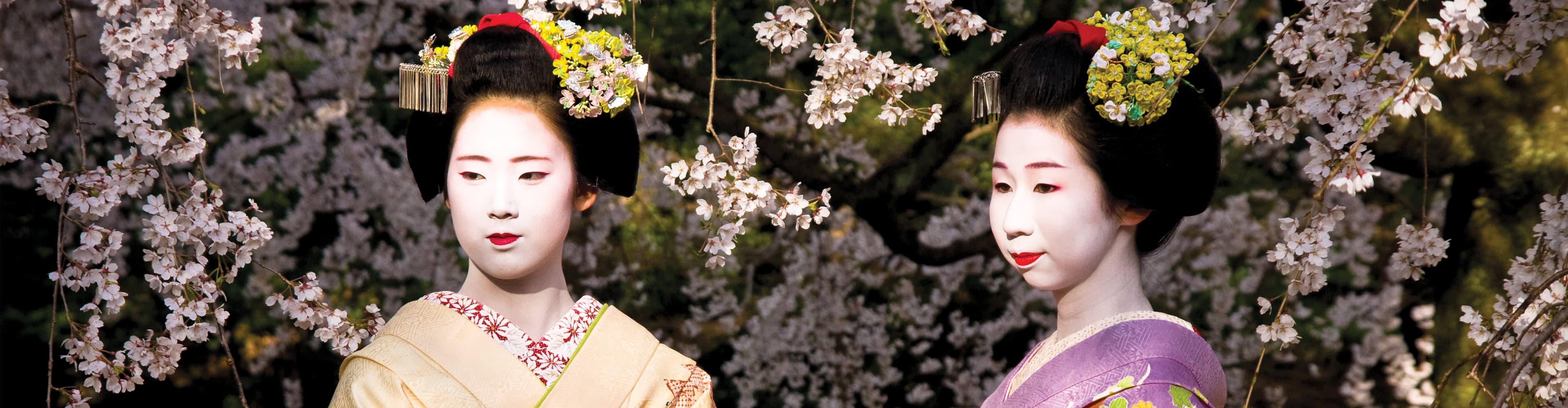Japan, Kyoto, Maiko san Imperial gardens