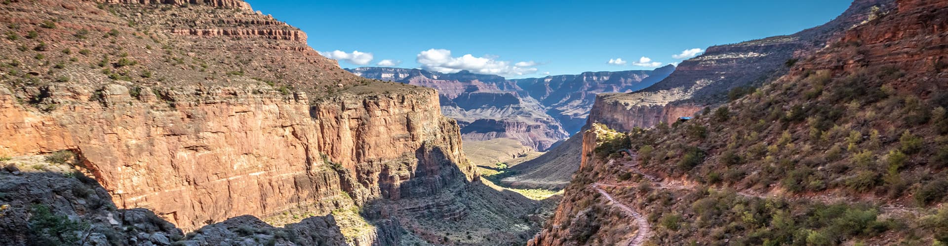 View of the South Rim part of the Grand Canyon in Arizona, U.S.A.