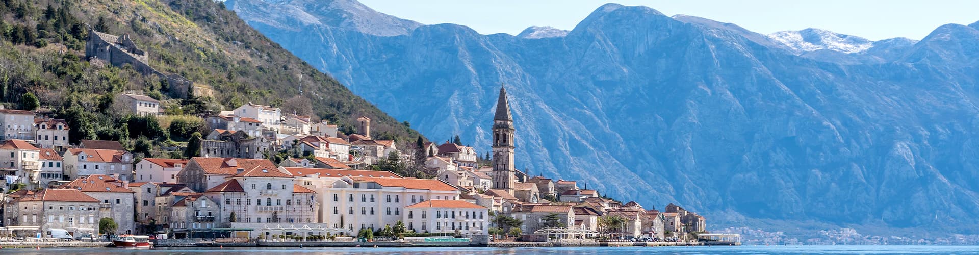 View of Perast City, Kotor Bay, Montenegro