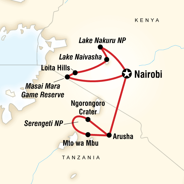 Kenya & Tanzania Overland Express (Nairobi Loop) image