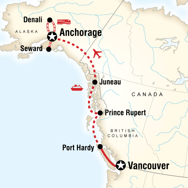 Vancouver & Alaska by Ferry & Rail image