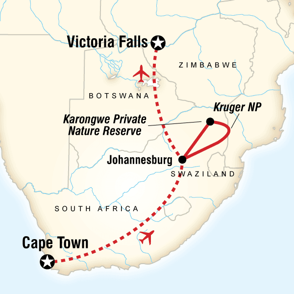 Kruger, Cape Town & Falls image