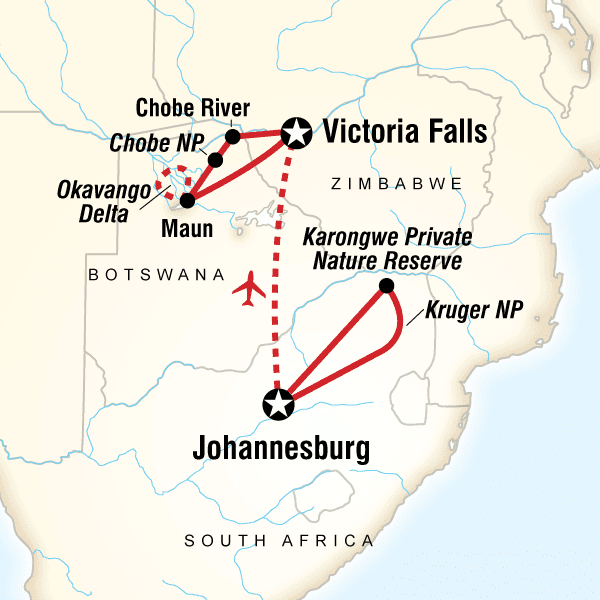Kruger, Falls & Botswana Safari image
