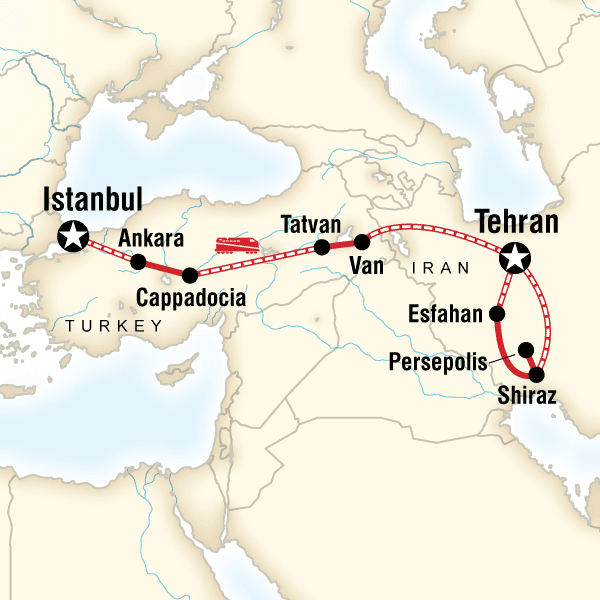 Istanbul to Tehran by Rail image