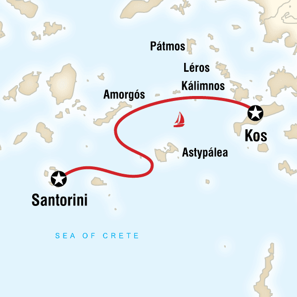 Sailing Greece - Kos to Santorini image