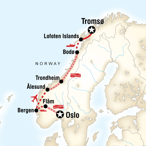 Arctic Circle & Fjords by Rail image
