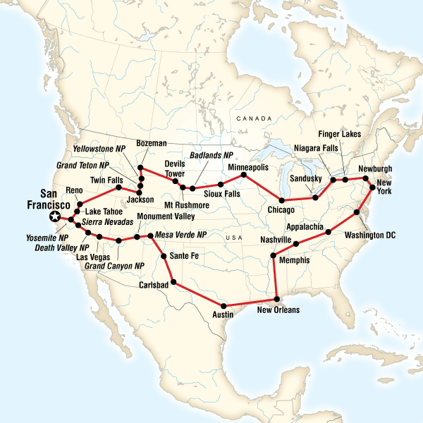 Best of the USA Tour–San Fran to San Fran image