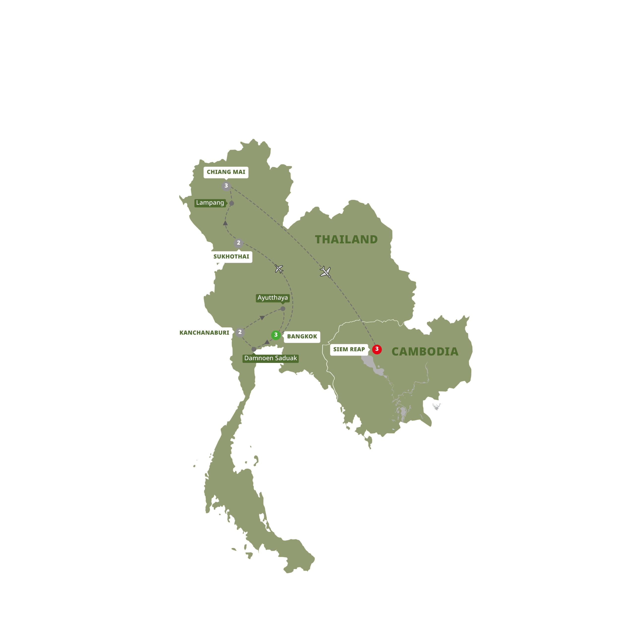Thailand and the Temples of Angkor