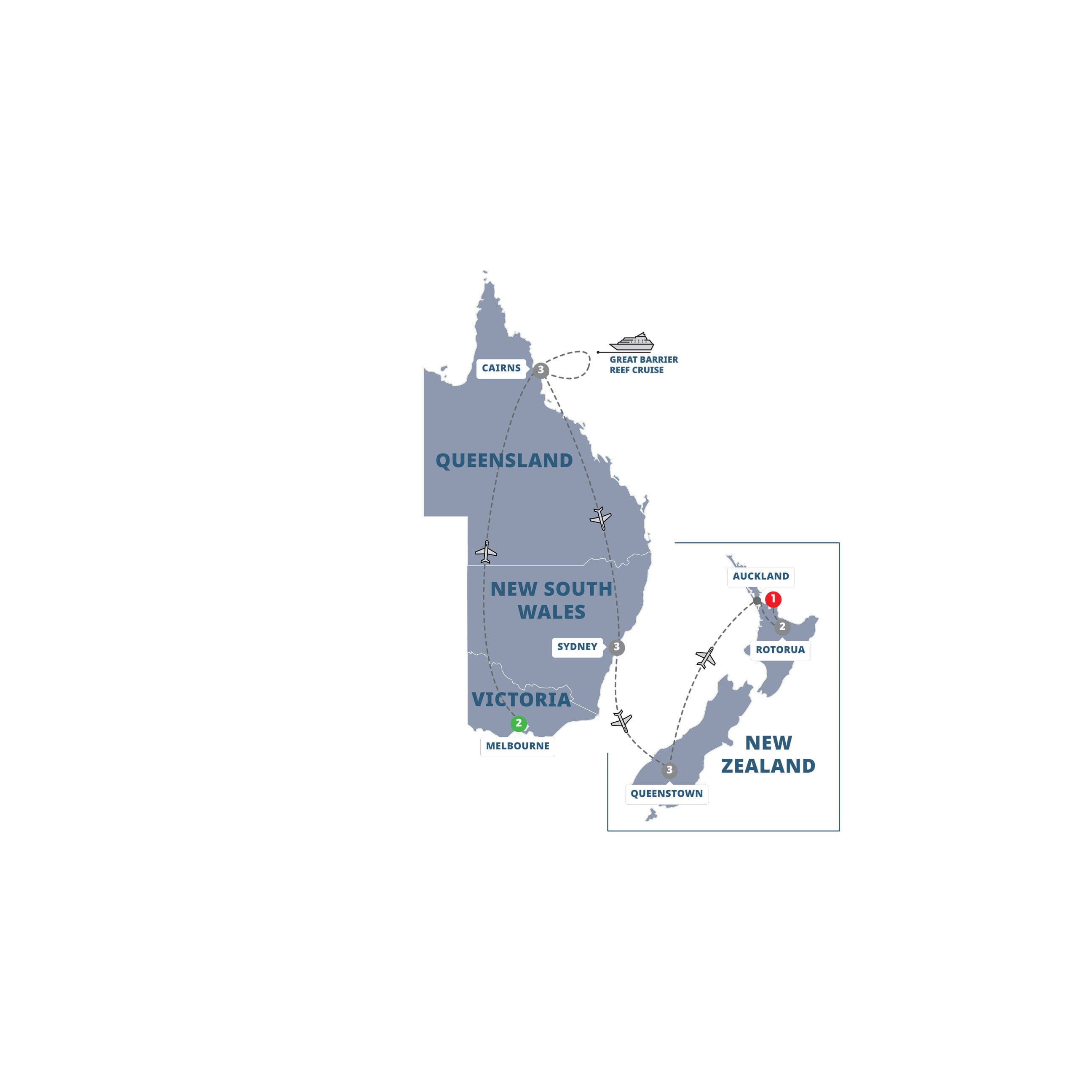 Australia and New Zealand Panorama