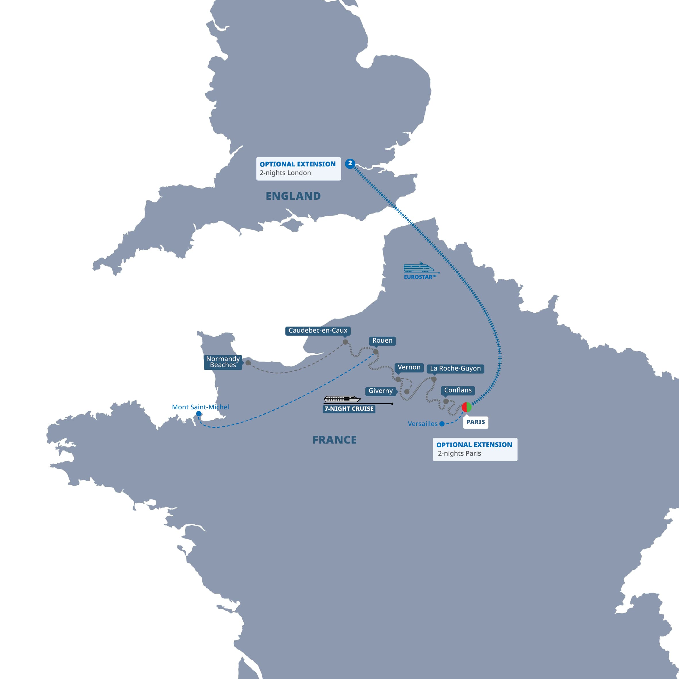 Best of the Seine with Paris & Normandy