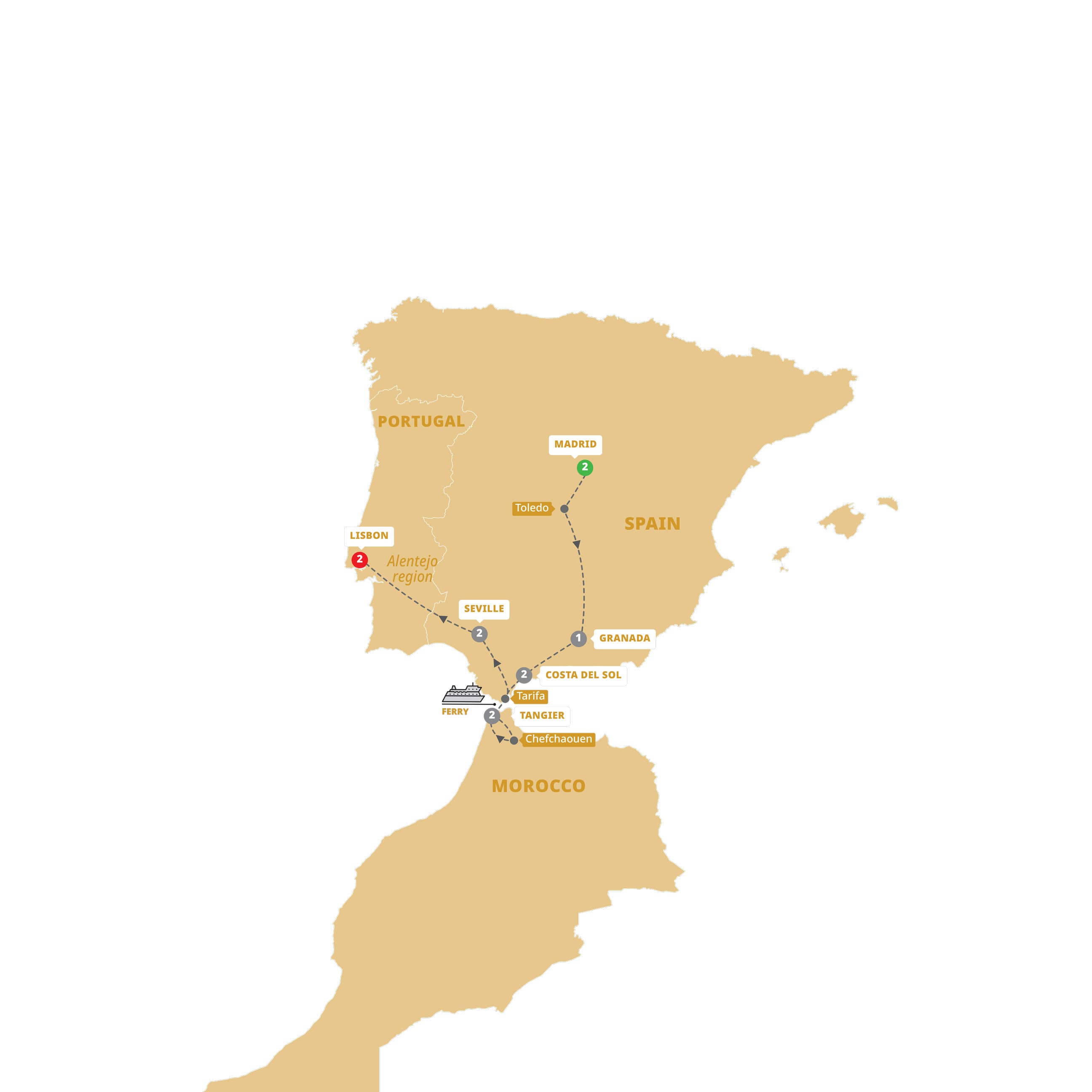 Spain, Morocco & Portugal Whirl