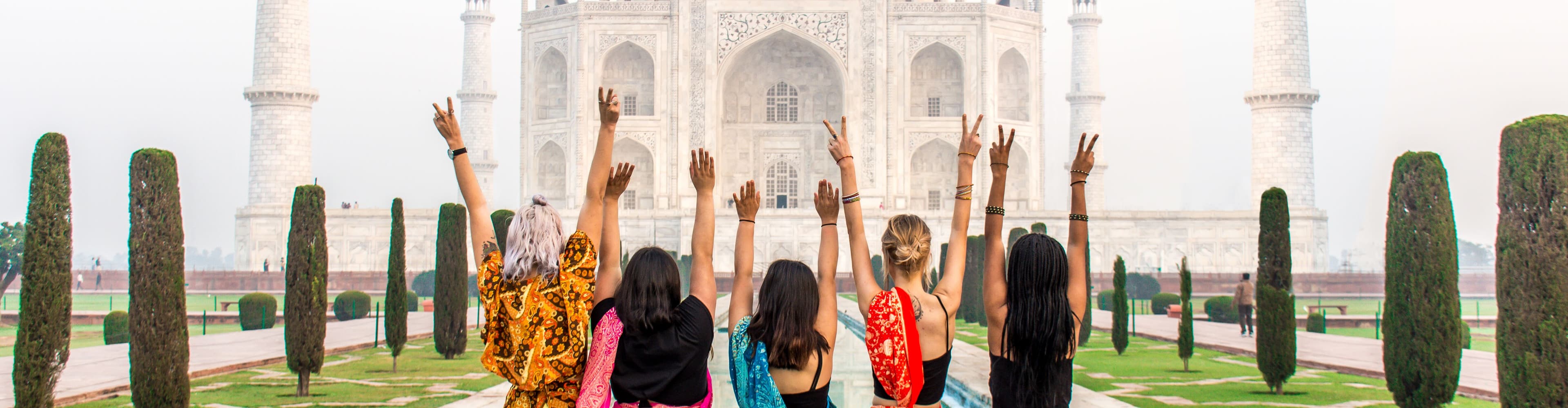 Group at Taj Mahal, Agra India