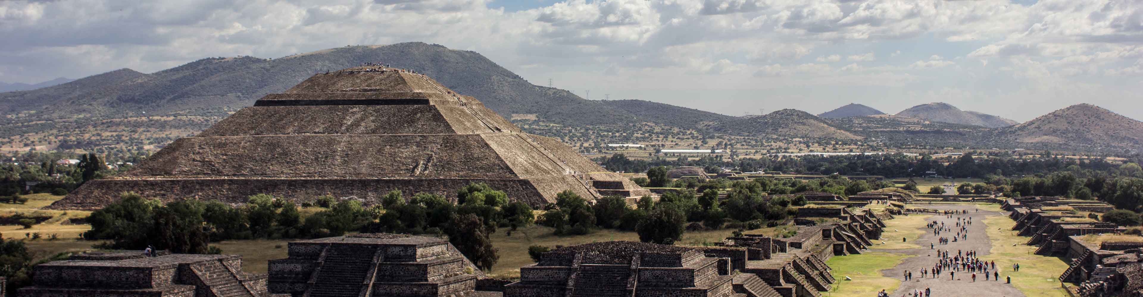 View of Teotihuacan mexico