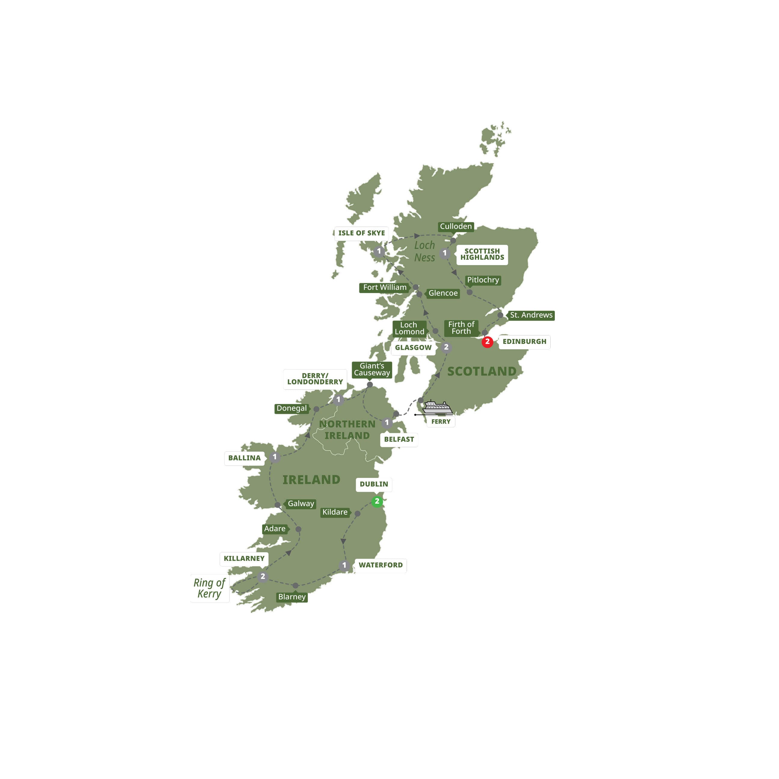 Best of Ireland and Scotland